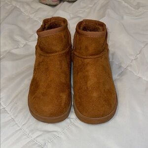 Cozy Tan Kids Boots